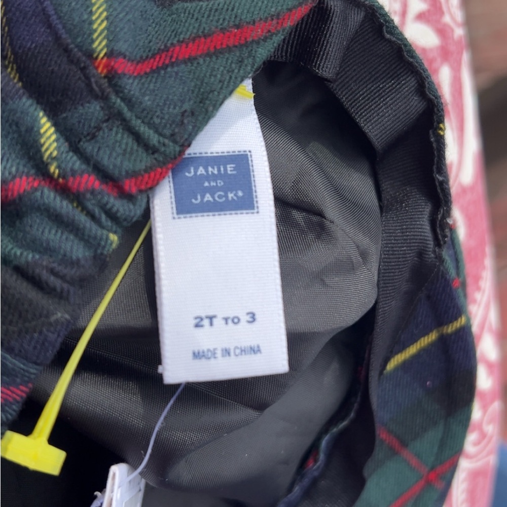 Kid’s Janie & Jack Classic Plaid Beret Hat | NWT | Timeless Fall/Winter Sz 2T/3T - Picture 4 of 5